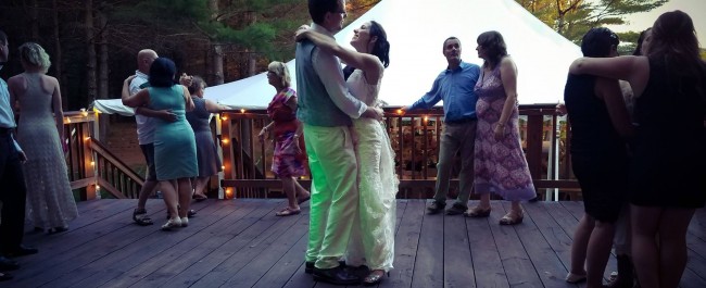 Melissa and Graham's First Dance. Maine Wedding Band Every Other Sunday